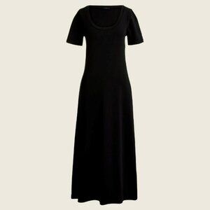 J. Crew NWT Black Knit Midi Dress size M
